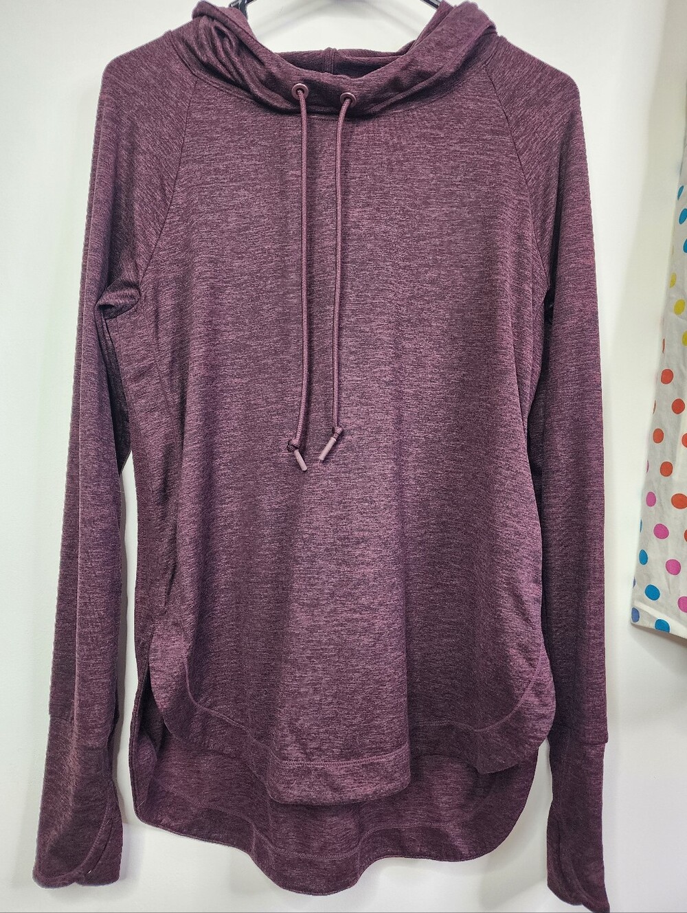 Uptempo Hoodie Sweatshirt, Heathered Burgundy Pullover